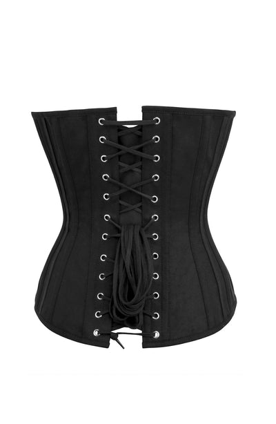 BLACK TO BASICS SWEETHEART COTTON CORSET BACK