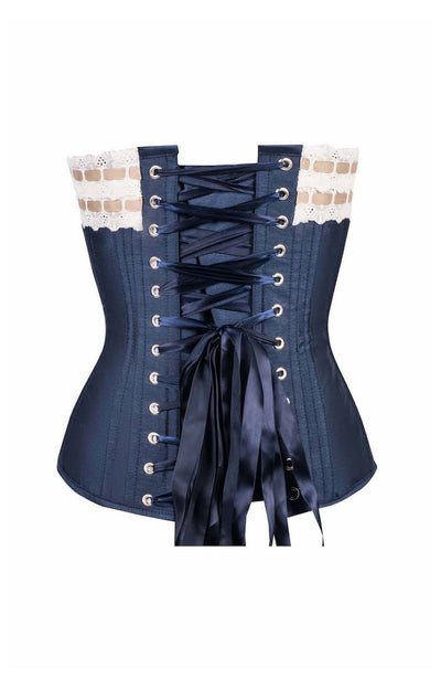 DOUBLE LAYERED RIBBON CORSET BACK