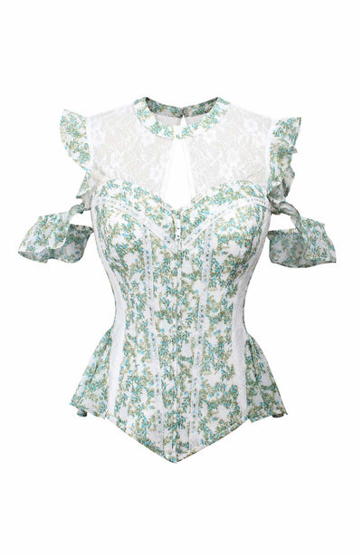ENGLISH GARDEN LACE CORSET TOP FRONT