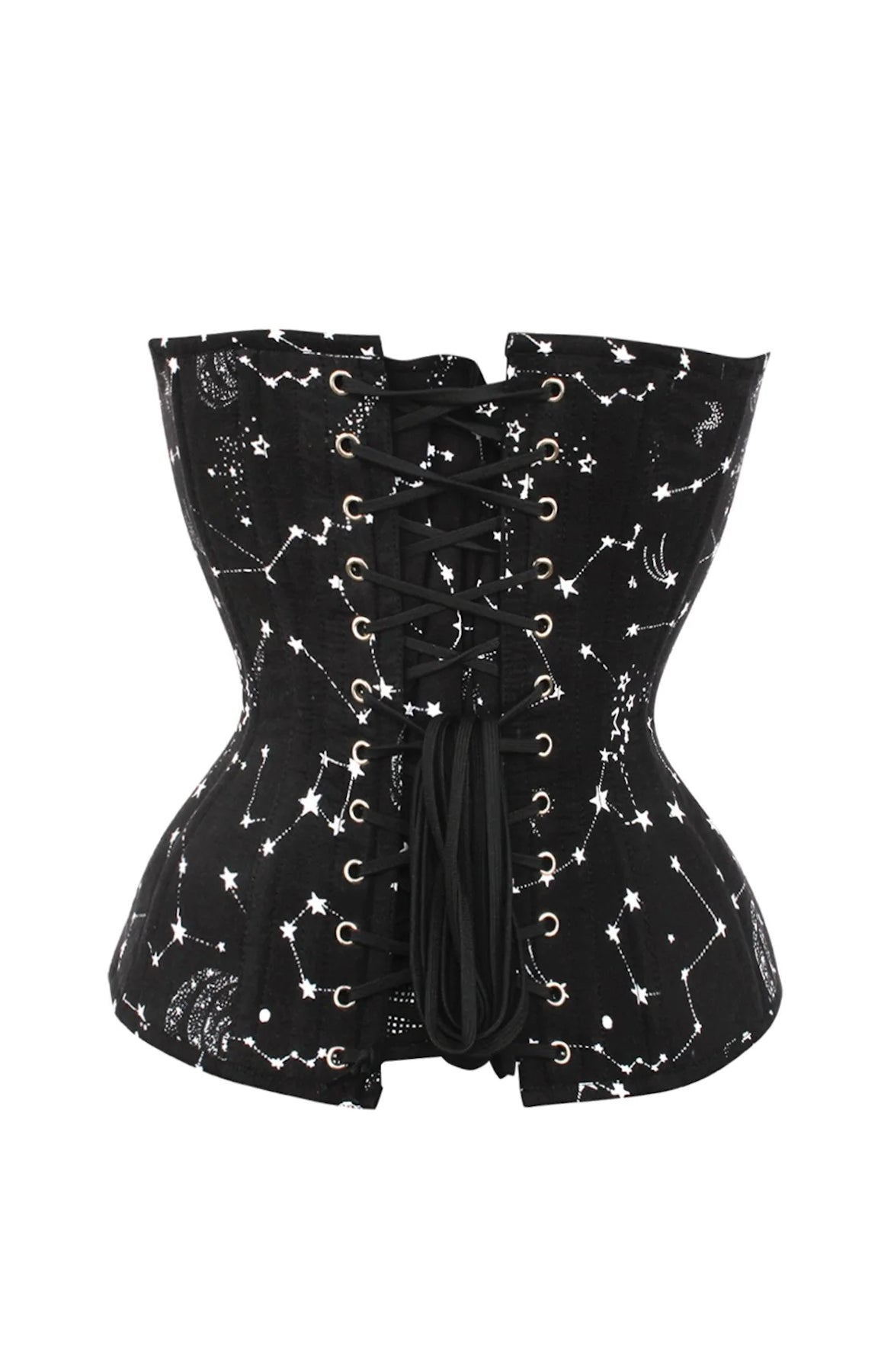 GALAXY OVERBUST CORSET WITH CORD LACING BACK