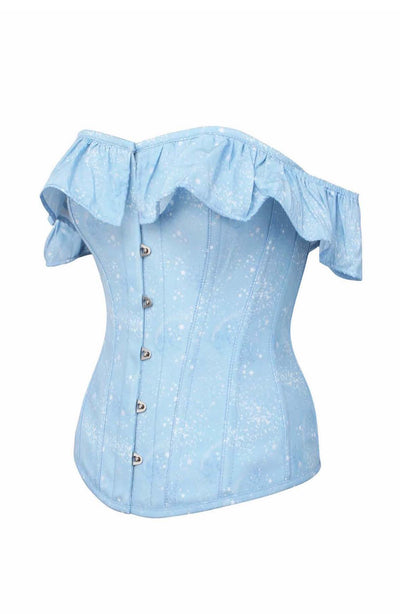  ROMANTIC BARDOT BLUE ASTRONOMY CORSET SIDE