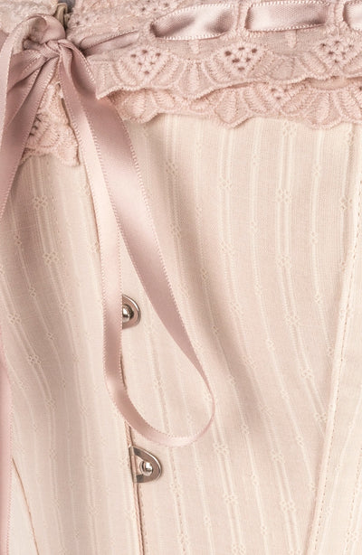 VINTAGE VICTORIAN OVERBUST CORSET CLOSE