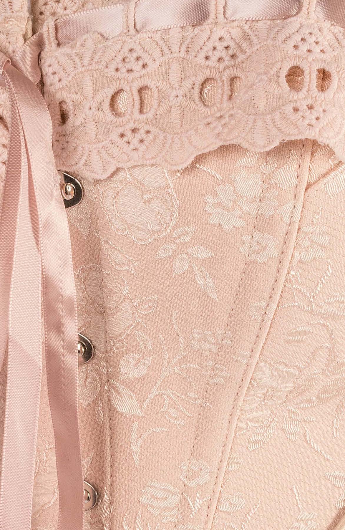 Victorian Vintage Inspired Pink Corset Top